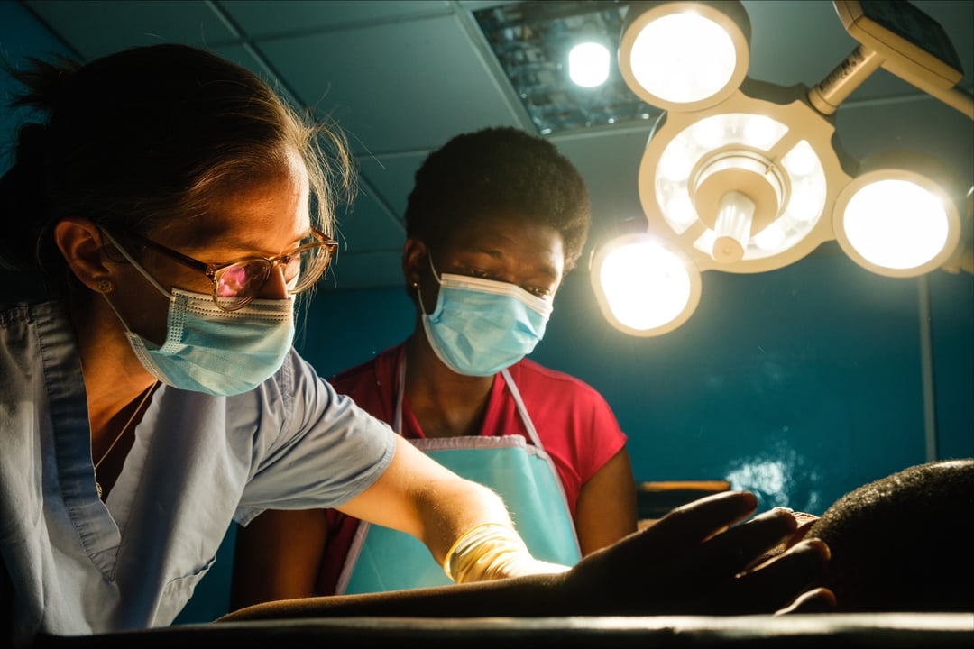 Benedicta Pongo works in a clinic in Ghana.