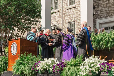 Stephen Bargatze awarded with an honorary doctorate at Commencement.